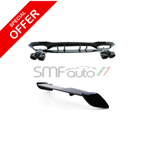 KIT Alettone AMG + Diffusore posteriore Classe A w177 2019-