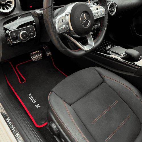 Tappetini personalizzati in velluto Made in Italy