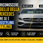 Confronto tra Mercedes pre-restyling e restyling con guida per riconoscere il modello tramite VIN, telaio, fari e griglia.
