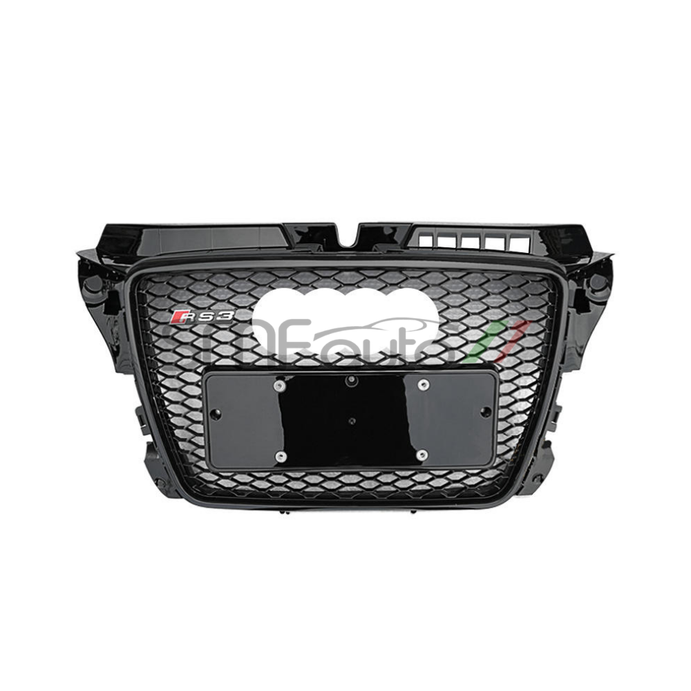 Griglia RS3 nero lucido per Audi A3 8P Restyling dal 2008 al 2011.