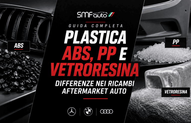 Plastica ABS, PP e vetroresina: differenze nei ricambi aftermarket auto